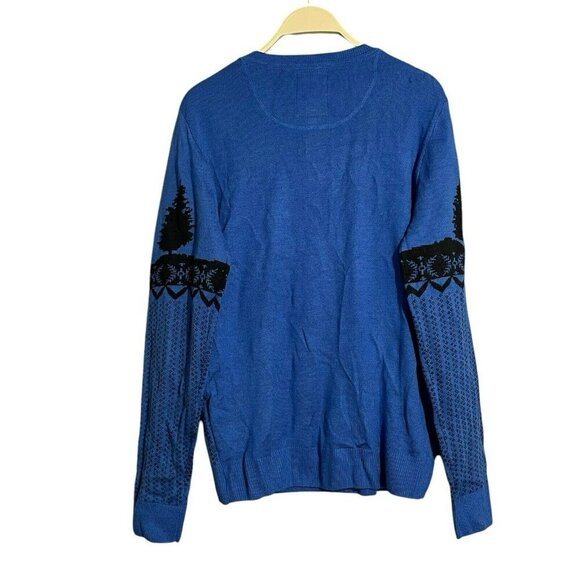 Threadbare Christmas Ugly Sweater Jumper Adult Sz M Santa Reindeer Cold Outside - Picture 2 of 12